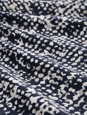 Hemdbluse mit Muster - 38402-navy abstract dot design - Blau