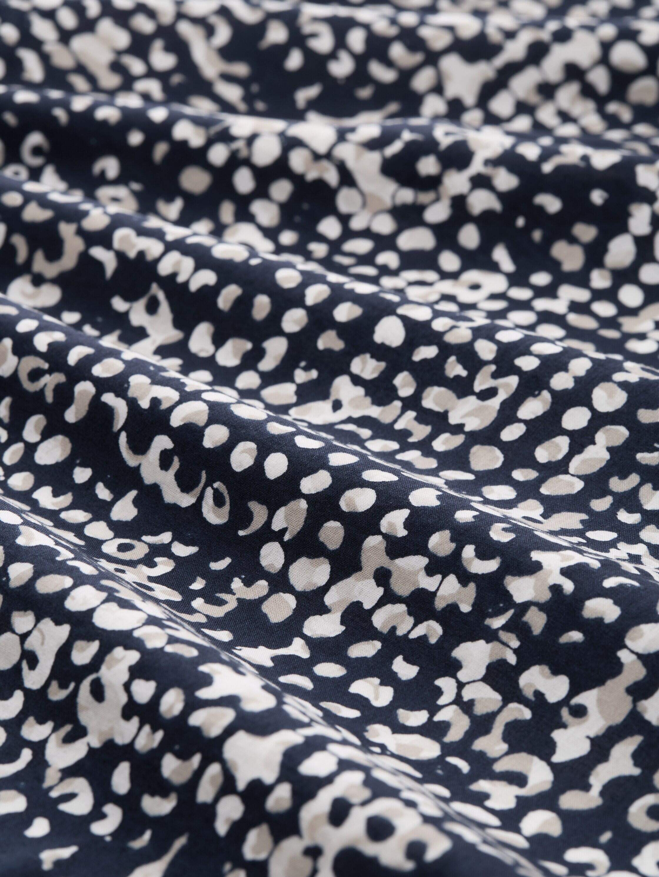 Hemdbluse mit Muster - 38402-navy abstract dot design - Blau