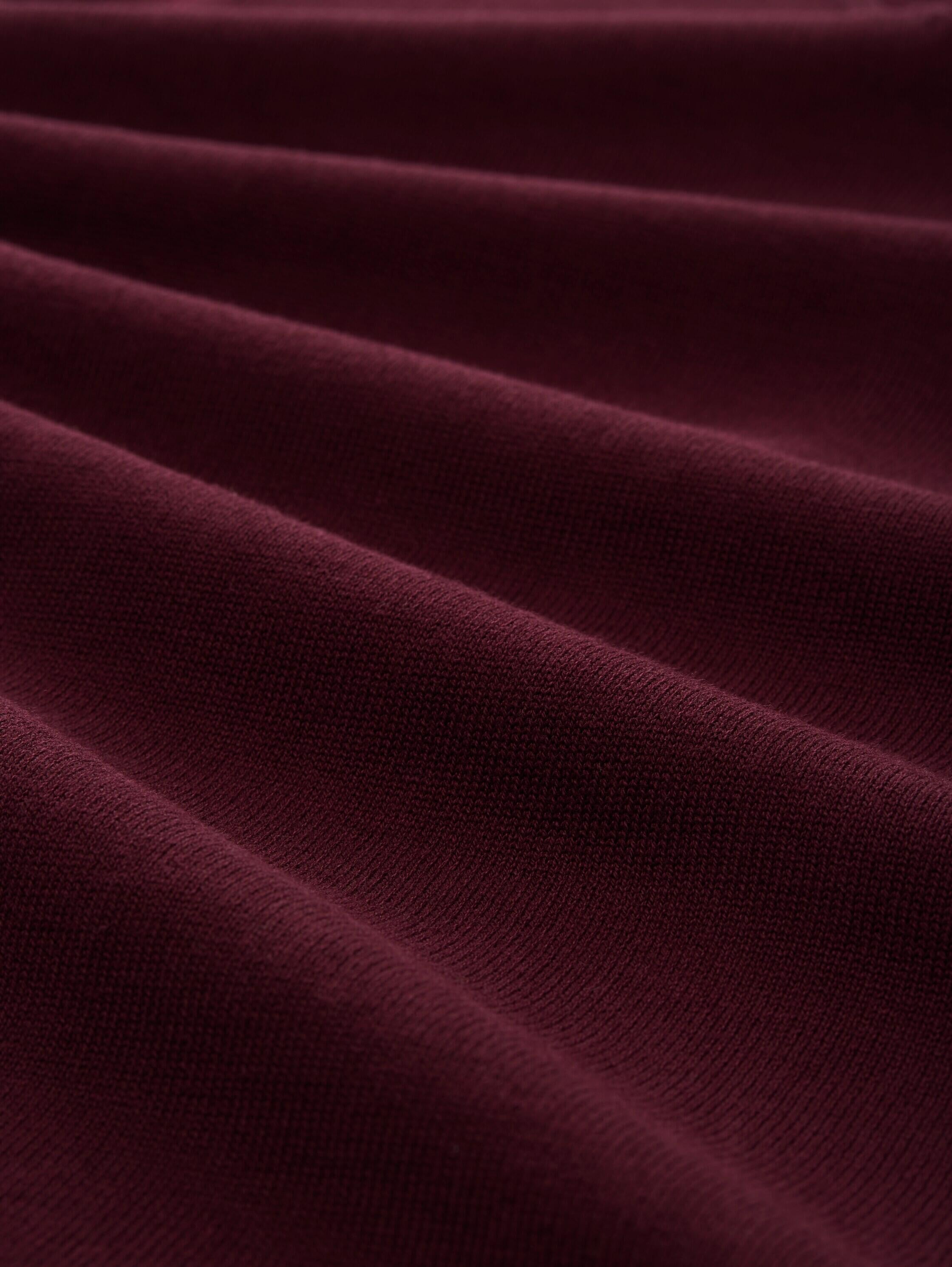 Strickpullover aus Baumwollmix - 16427-bordeaux red - Rot