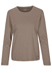 Langarmshirt aus Baumwolle - 743 743 MOKKA - Braun