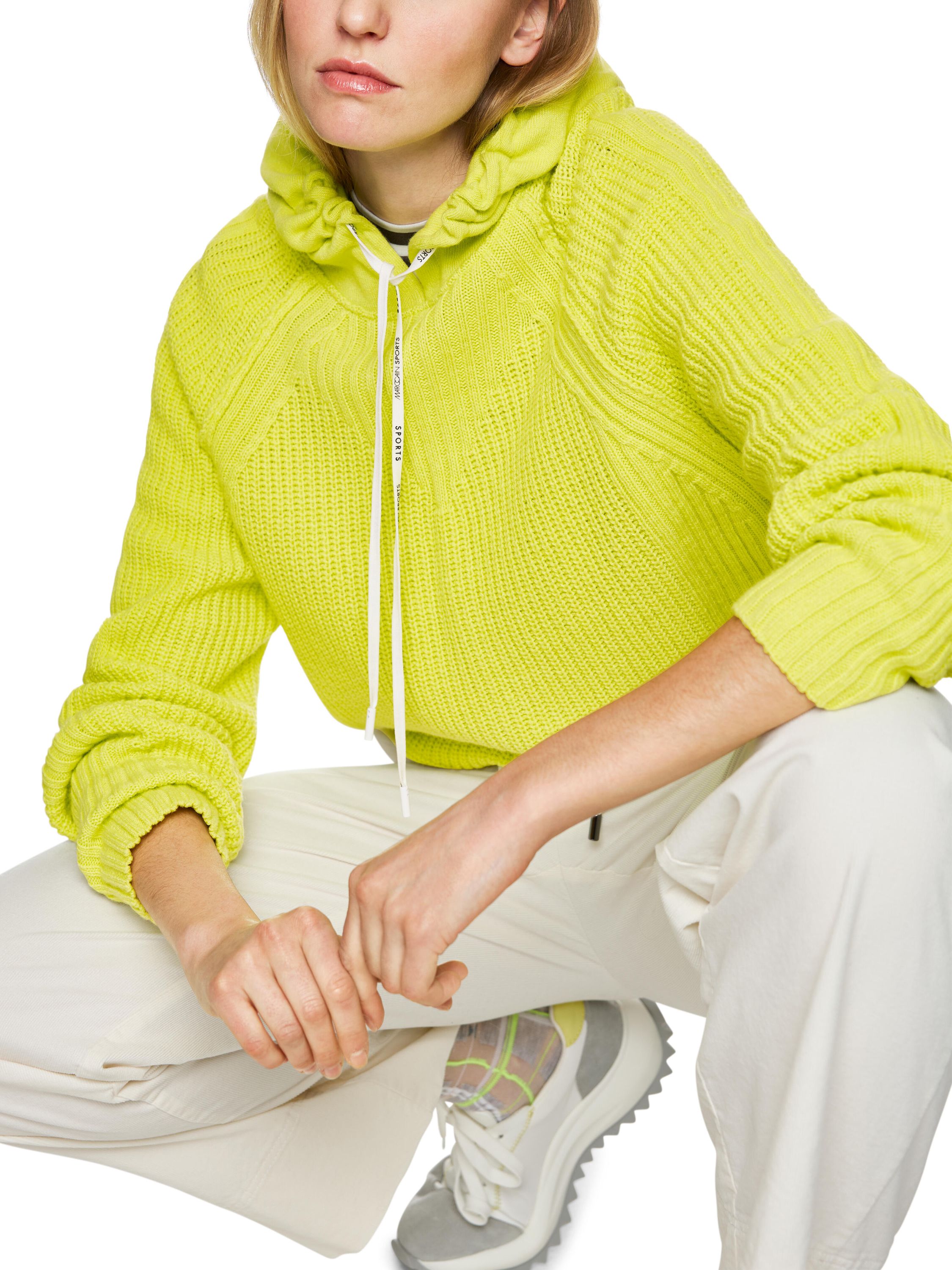 Kapuzenpullover Knitted - 412 - Gelb