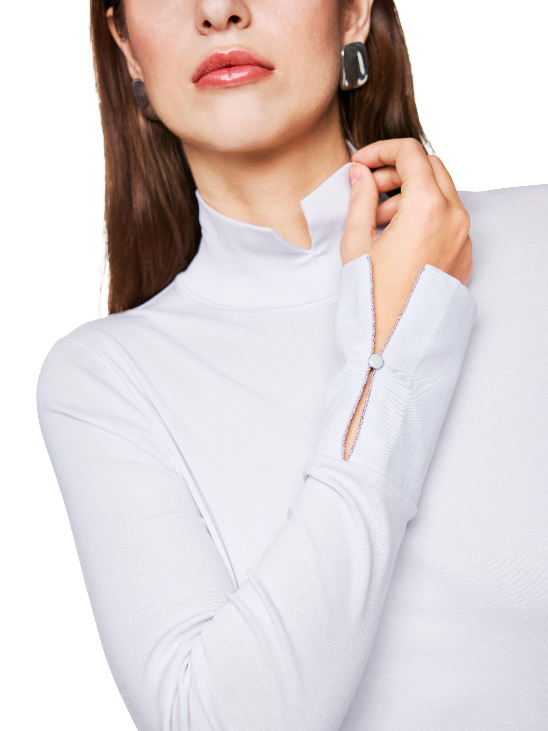 Langarmshirt aus Baumwolle - 710 - Violett
