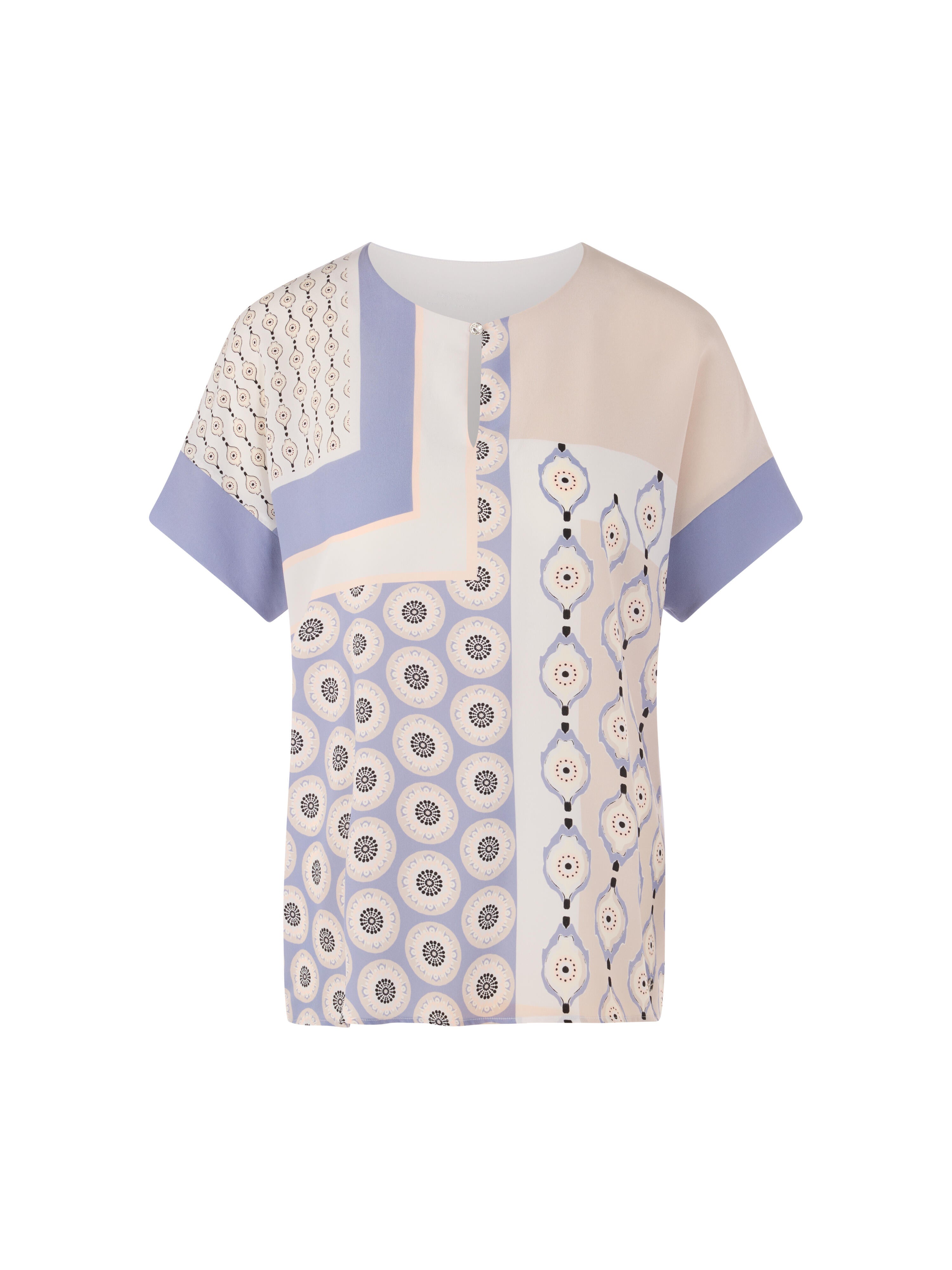 T-Shirt gemustert aus Seide