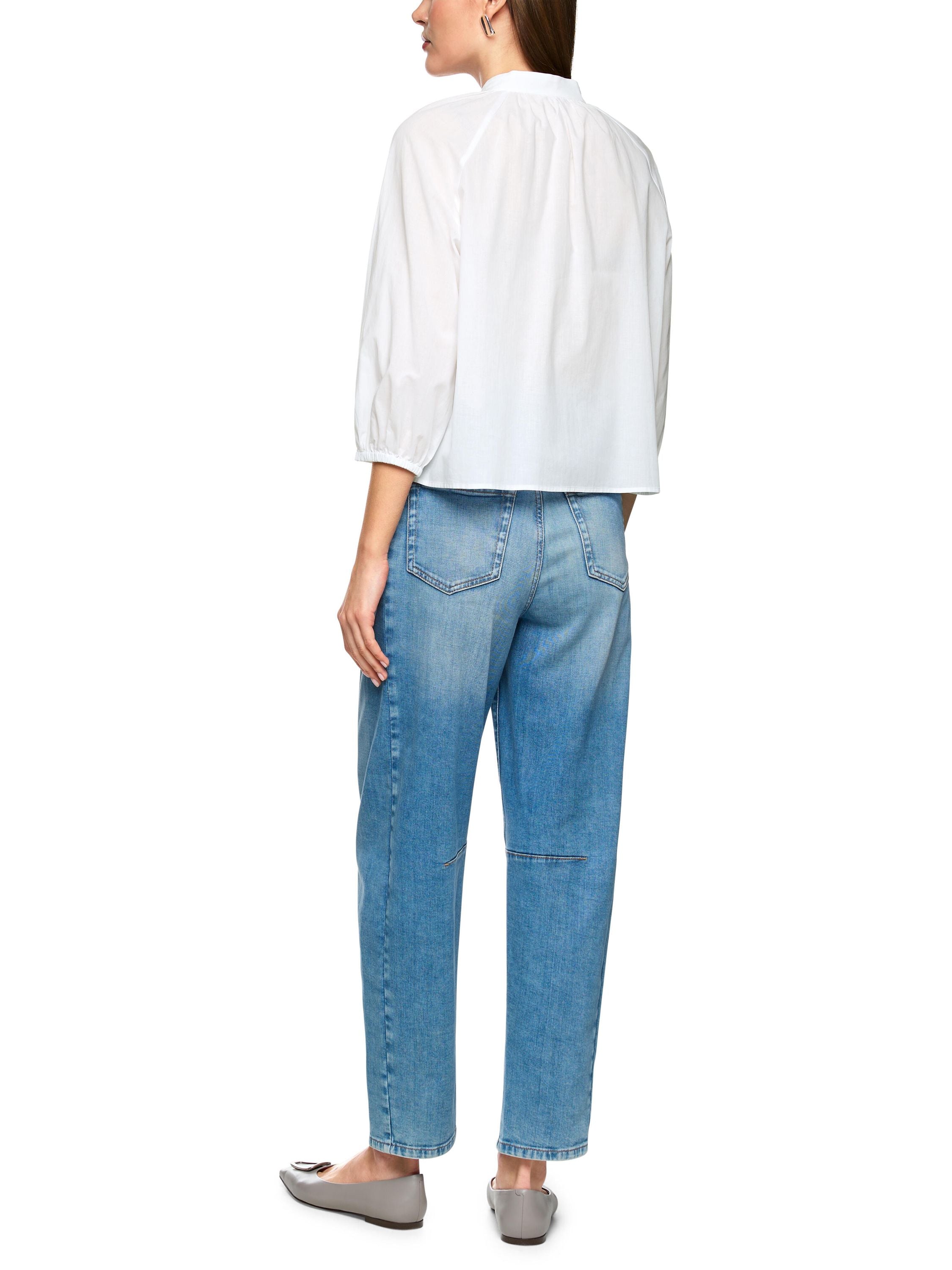 Bluse aus Baumwolle - 100 - Weiß