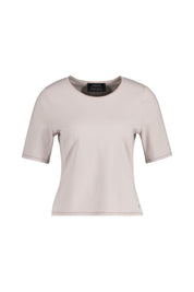 Strick-T-Shirt aus Viskosemix - 702 - Beige