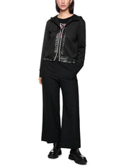 Jacke mit Kontraststreifen - 900 - Schwarz