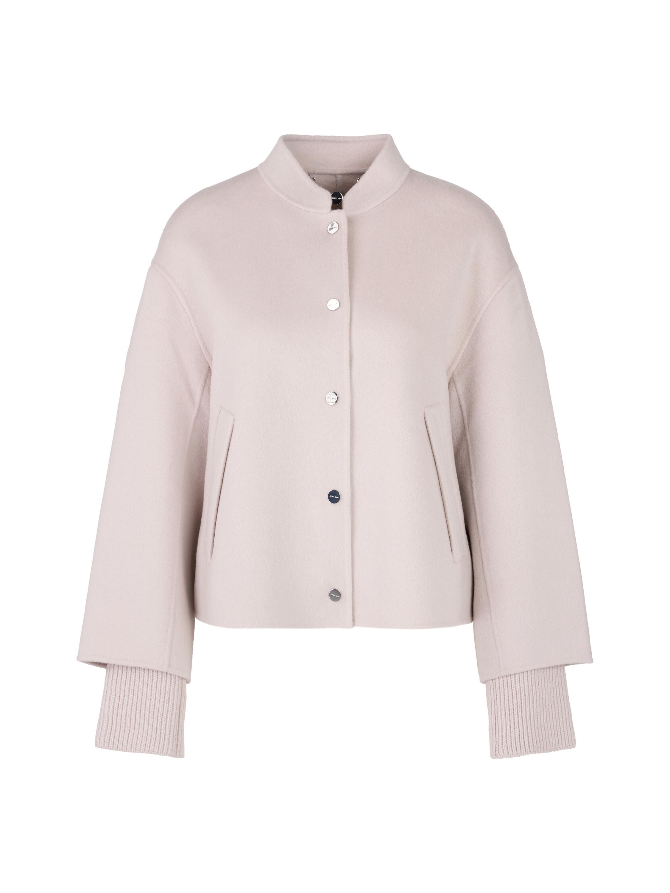 Wolljacke mit Stehkragen - 702 - Rosa