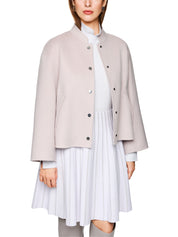 Wolljacke mit Stehkragen - 702 - Rosa