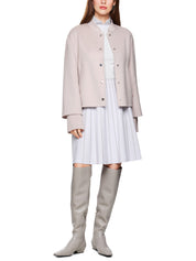 Wolljacke mit Stehkragen - 702 - Rosa