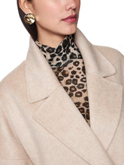 Mantel aus Wollmix - 606 - Beige