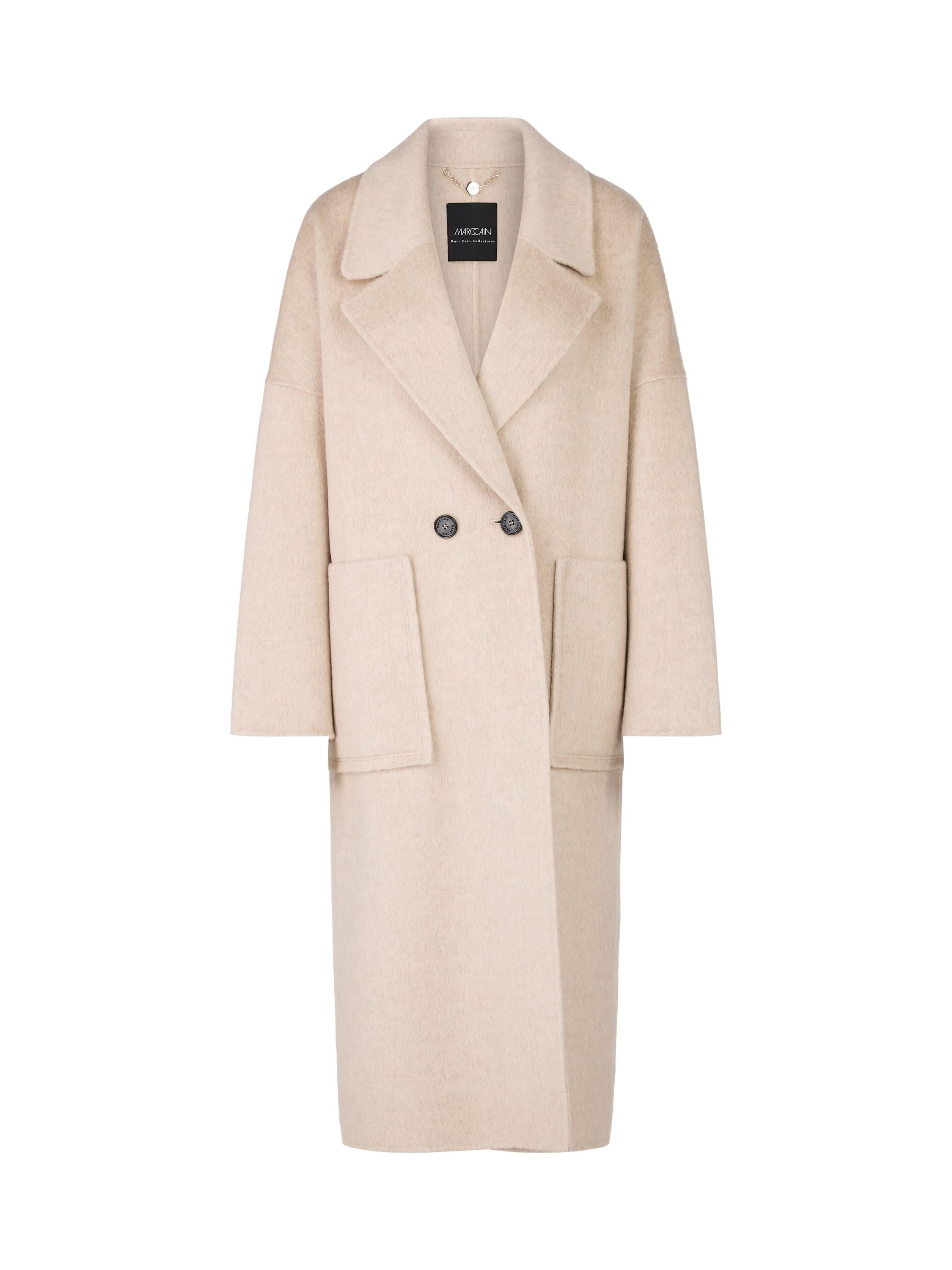 Mantel aus Wollmix - 606 - Beige