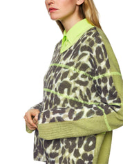 Strickpullover aus Alpakamix - 572 - Khaki