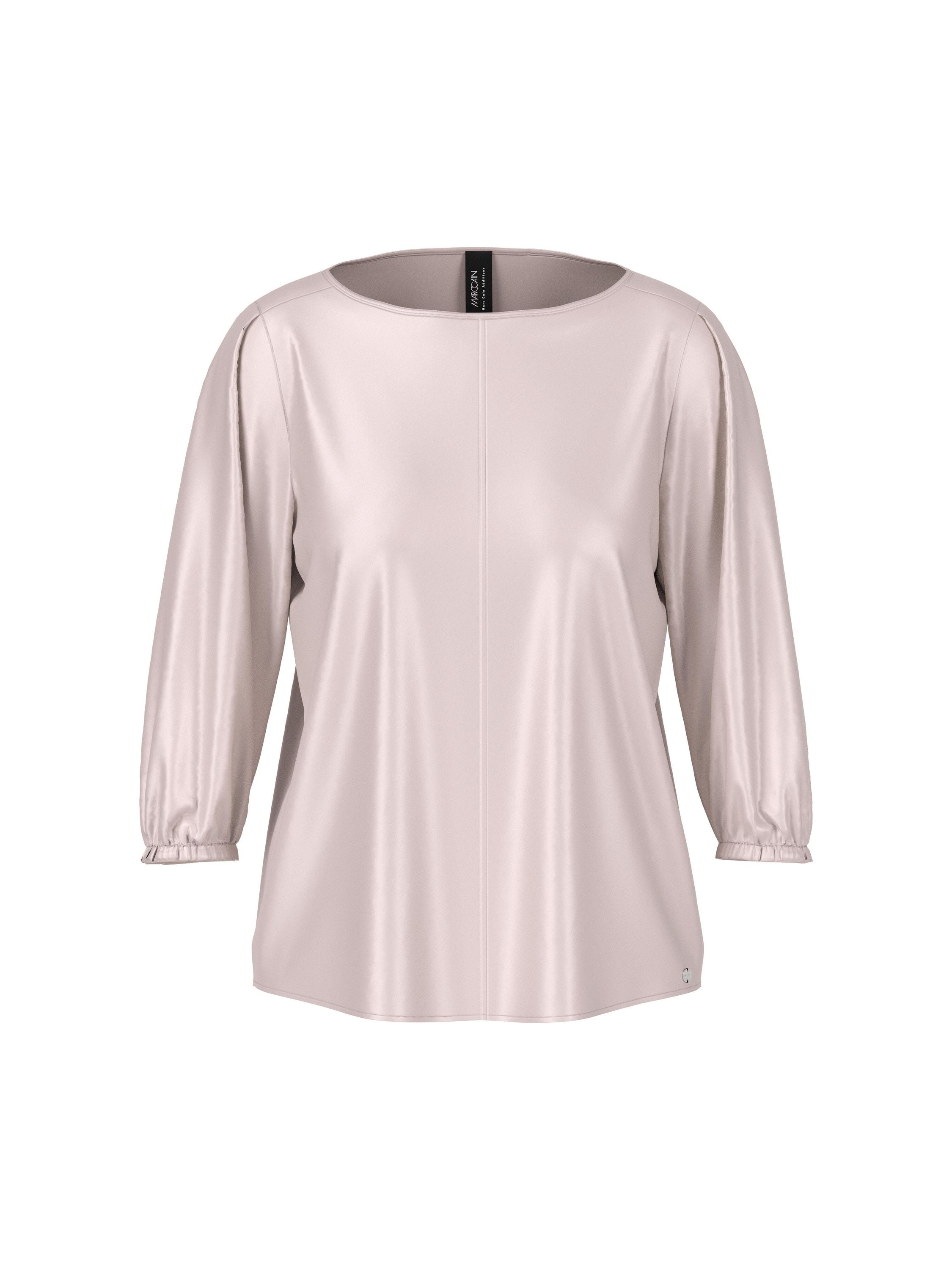 Schlupfbluse aus Seide - 702 - Beige