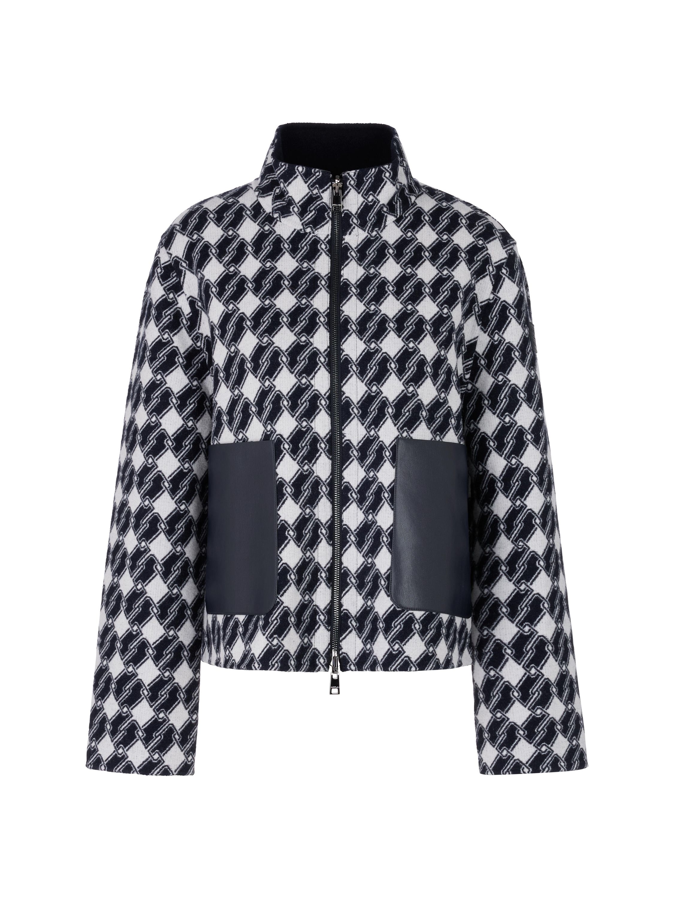 Wendejacke aus Wollmix - 394 - Blau