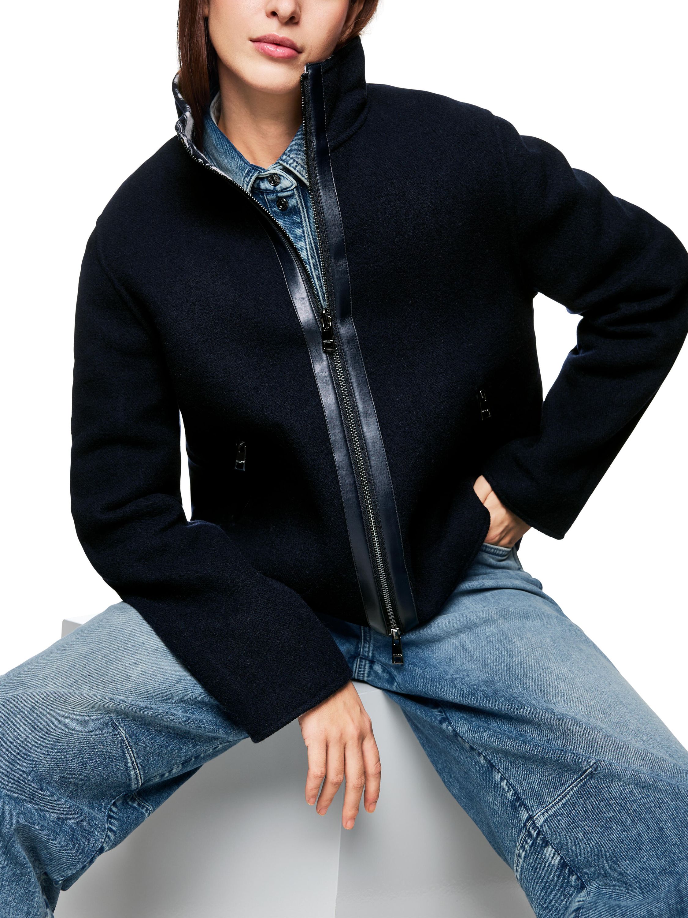 Wendejacke aus Wollmix - 394 - Blau