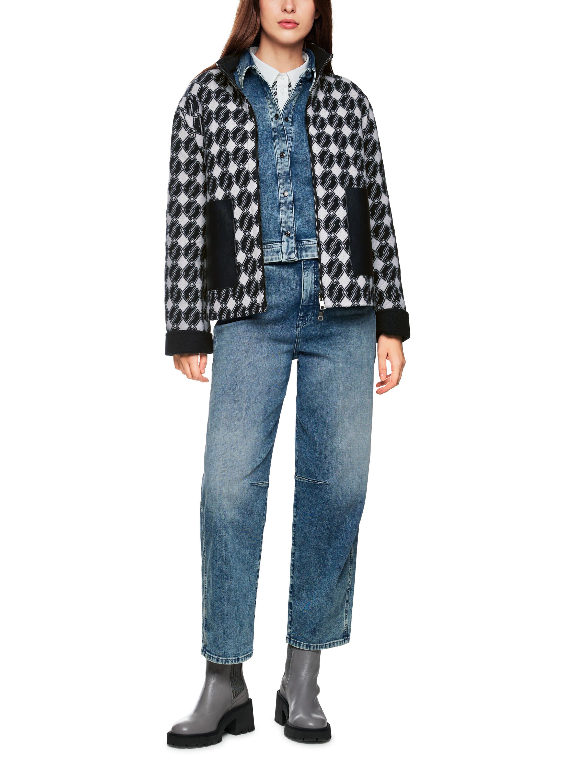 Wendejacke aus Wollmix - 394 - Blau