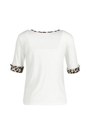 T-Shirt  aus Baumwolle - 110 - Creme