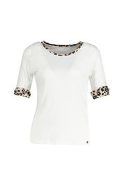 T-Shirt  aus Baumwolle - 110 - Creme