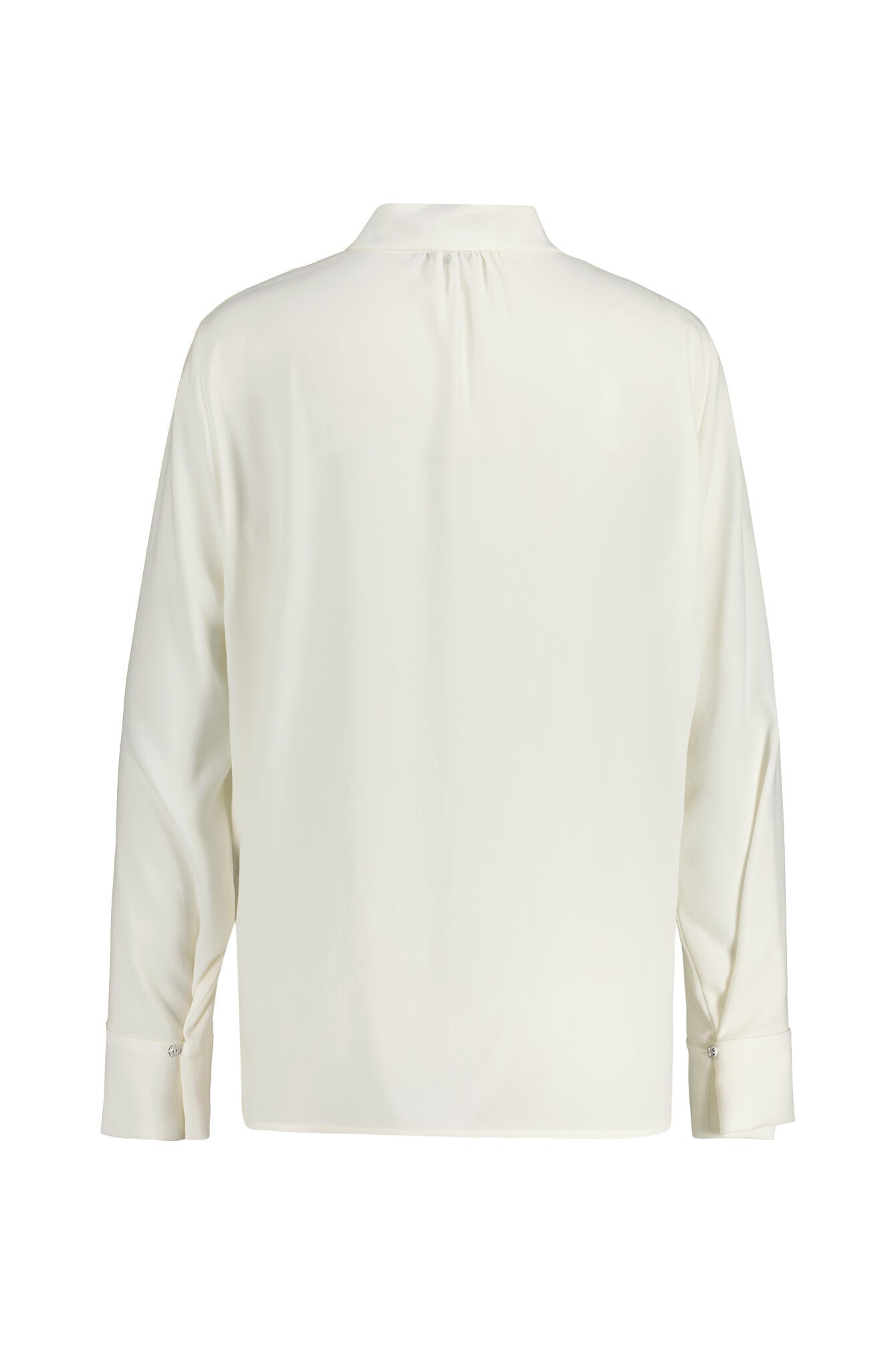 Schlupfbluse mit Stehkragen - 110 - Creme