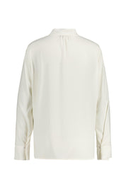 Schlupfbluse mit Stehkragen - 110 - Creme
