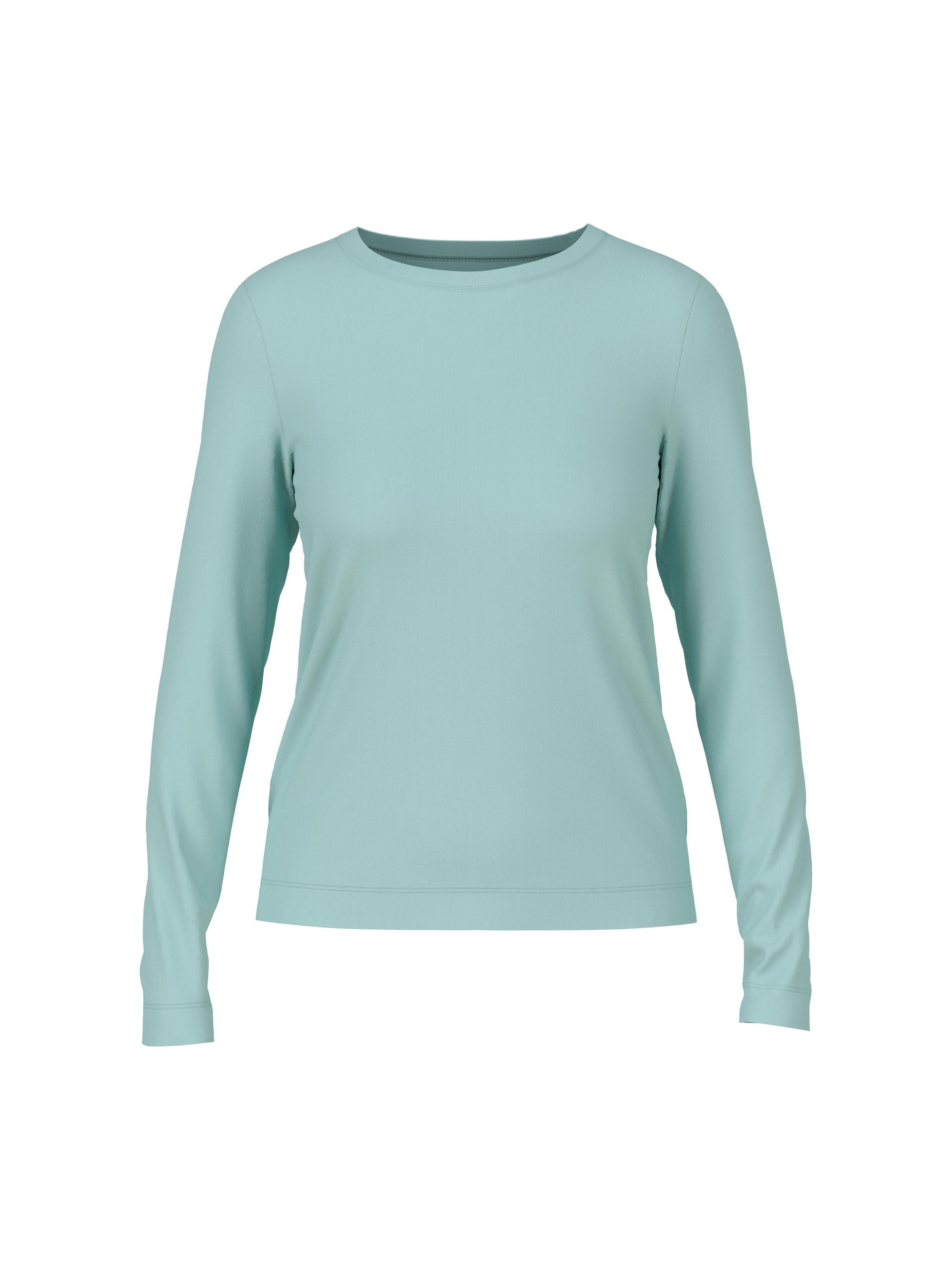 Langarmshirt aus Baumwolle - 507 - Blau