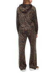 Sweathoodie mit Leopardenmuster - 624 - Braun