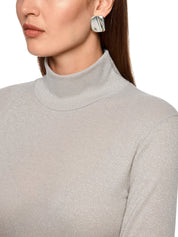 Langarmshirt mit Rollkragen - 182 - Grau