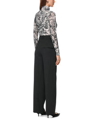 Langarmshirt mit Rollkragen - 182 - Grau