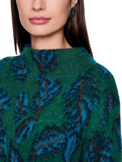 Jacquard-Pullover - 556 - Grün