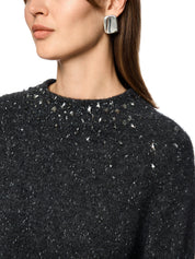 Strickpullover aus Wollmix - 842 - Grau