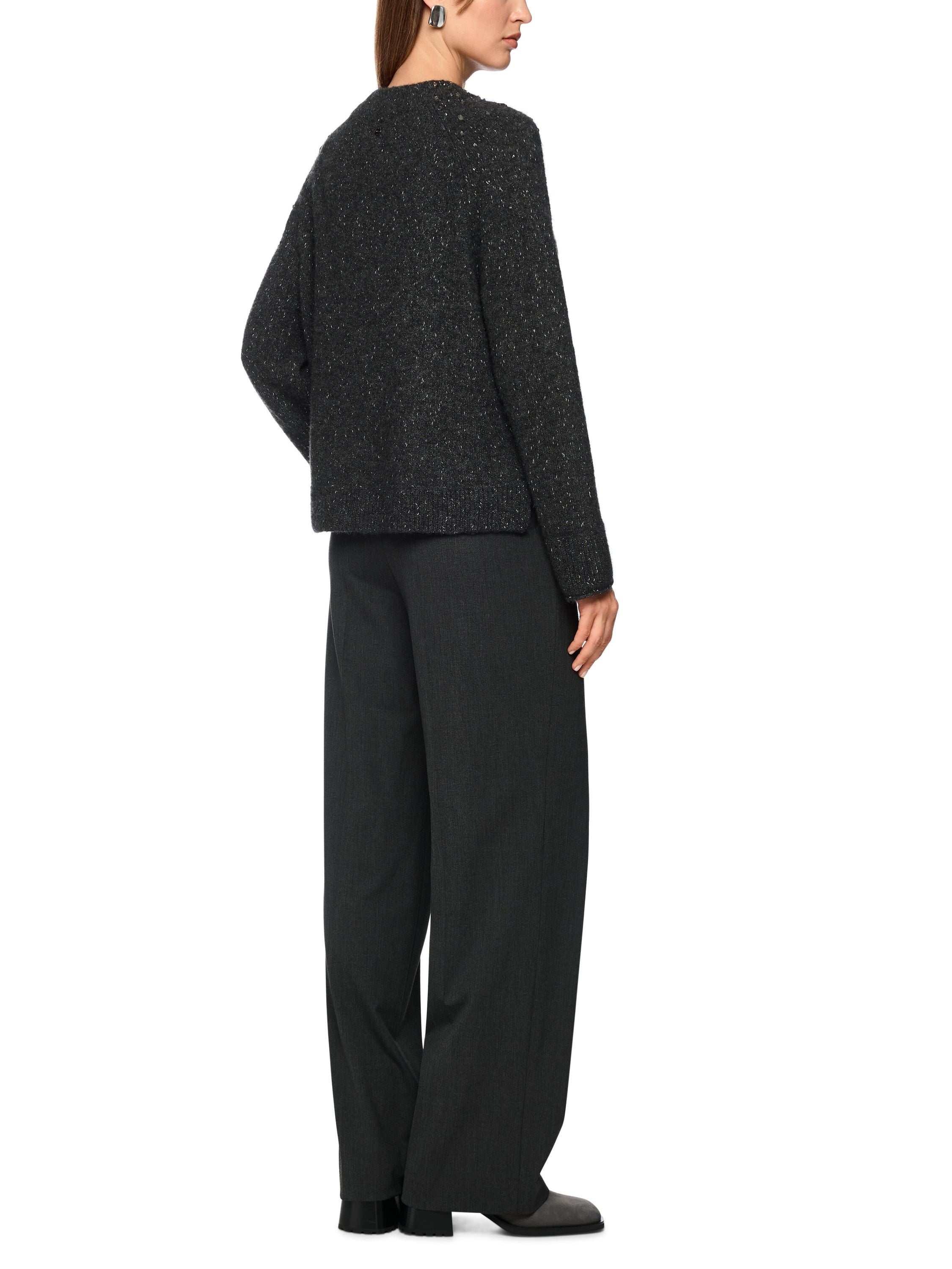 Strickpullover aus Wollmix - 842 - Grau