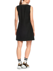 Minikleid aus Schurwolle - 900 - Schwarz