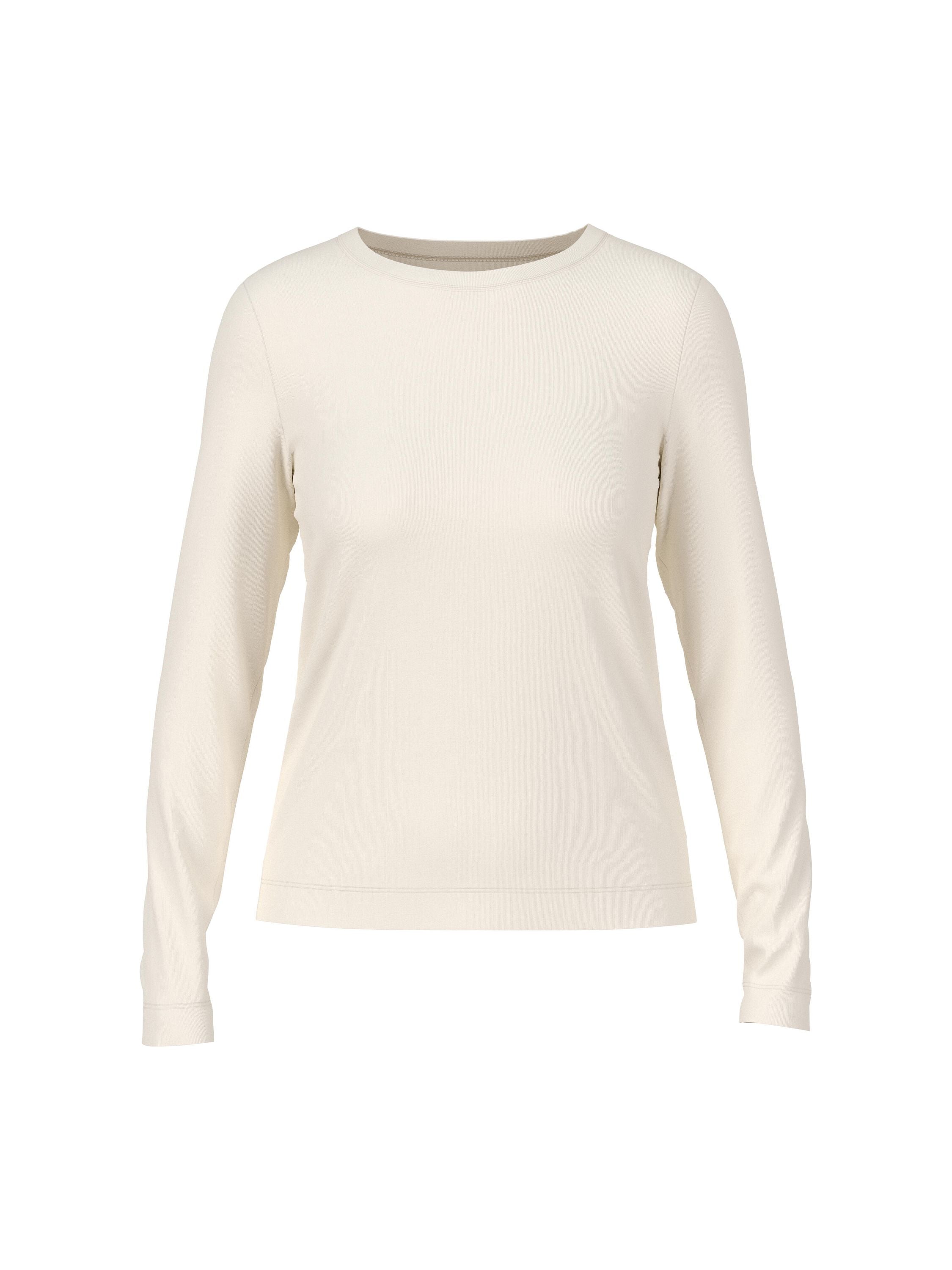 Langarmshirt aus Baumwolle - 110 - Weiß