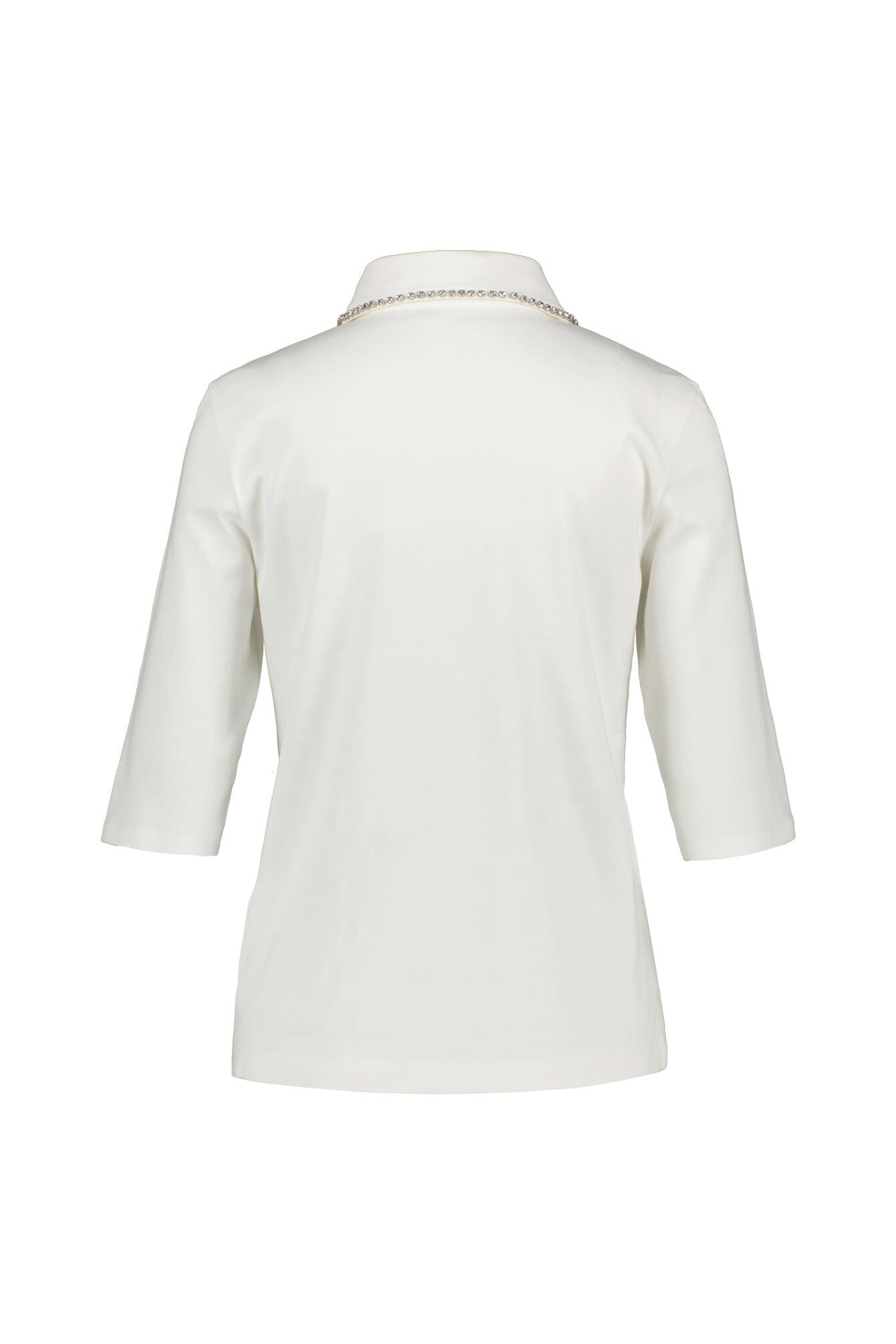 Poloshirt aus Baumwolle - 110 - Weiß