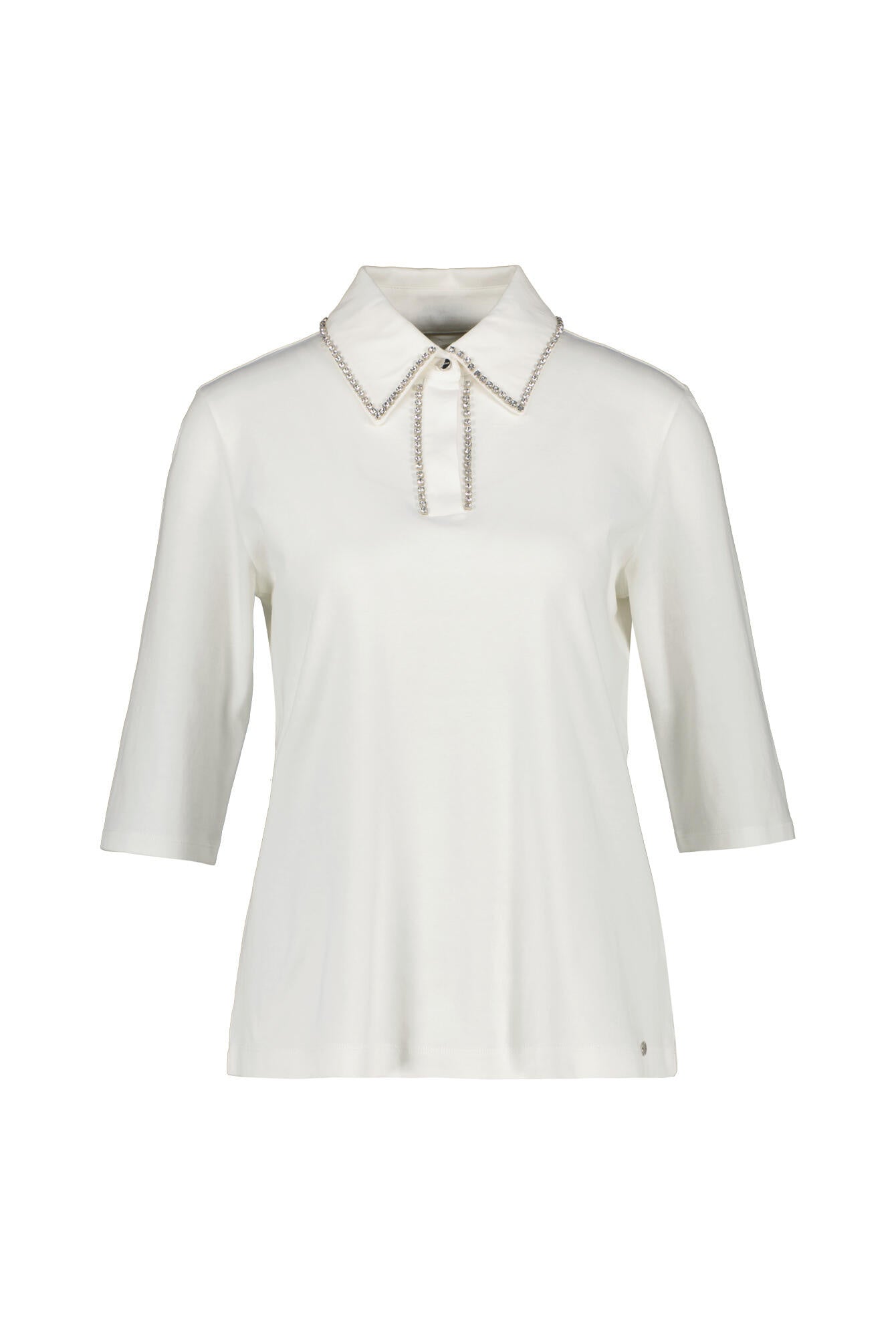 Poloshirt aus Baumwolle - 110 - Weiß