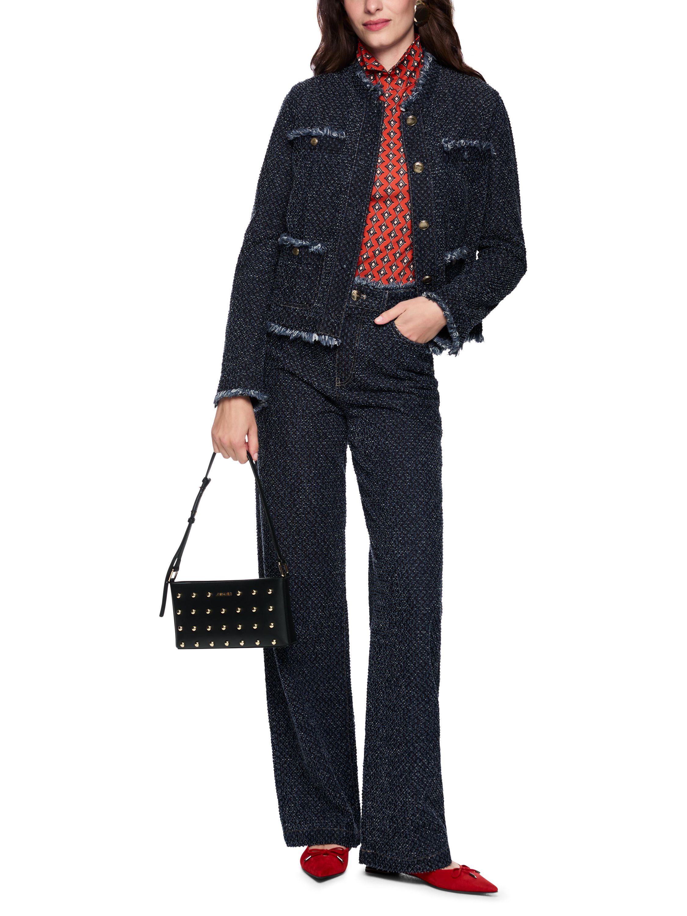 Jacke in Tweed-Optik - 357 - Blau