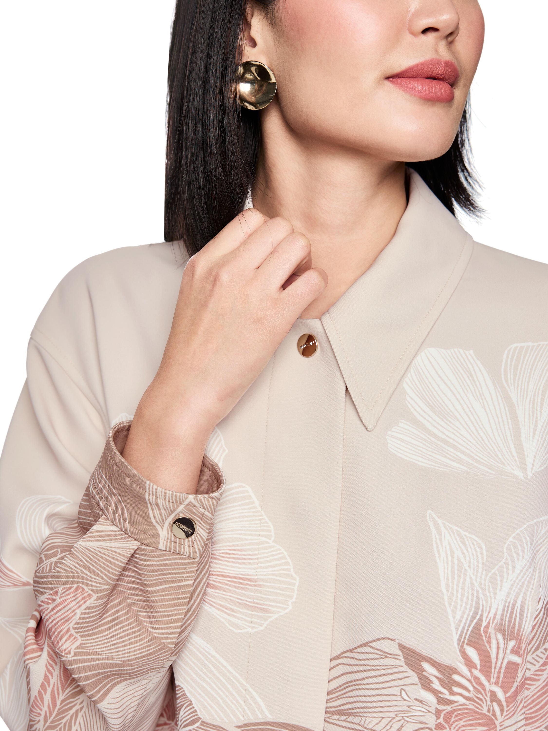 Bomberjacke mit aufliegendem Kragen - 619 - Beige