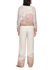 Bomberjacke mit aufliegendem Kragen - 619 - Beige