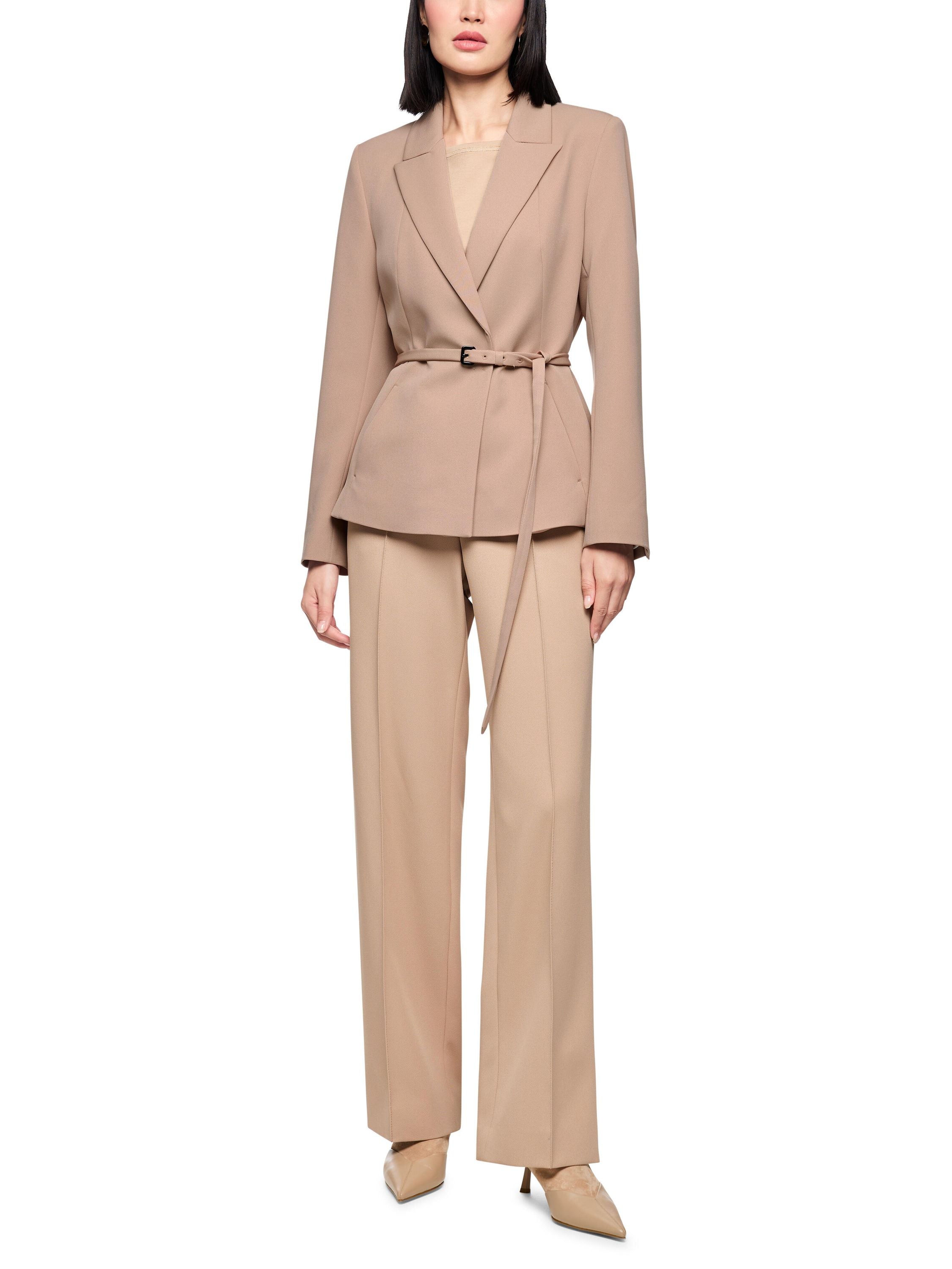 Blazer mit Taillengürtel - 619 - Beige