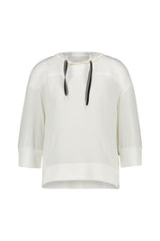 Schlupfbluse aus Baumwolle - 110 - Weiß