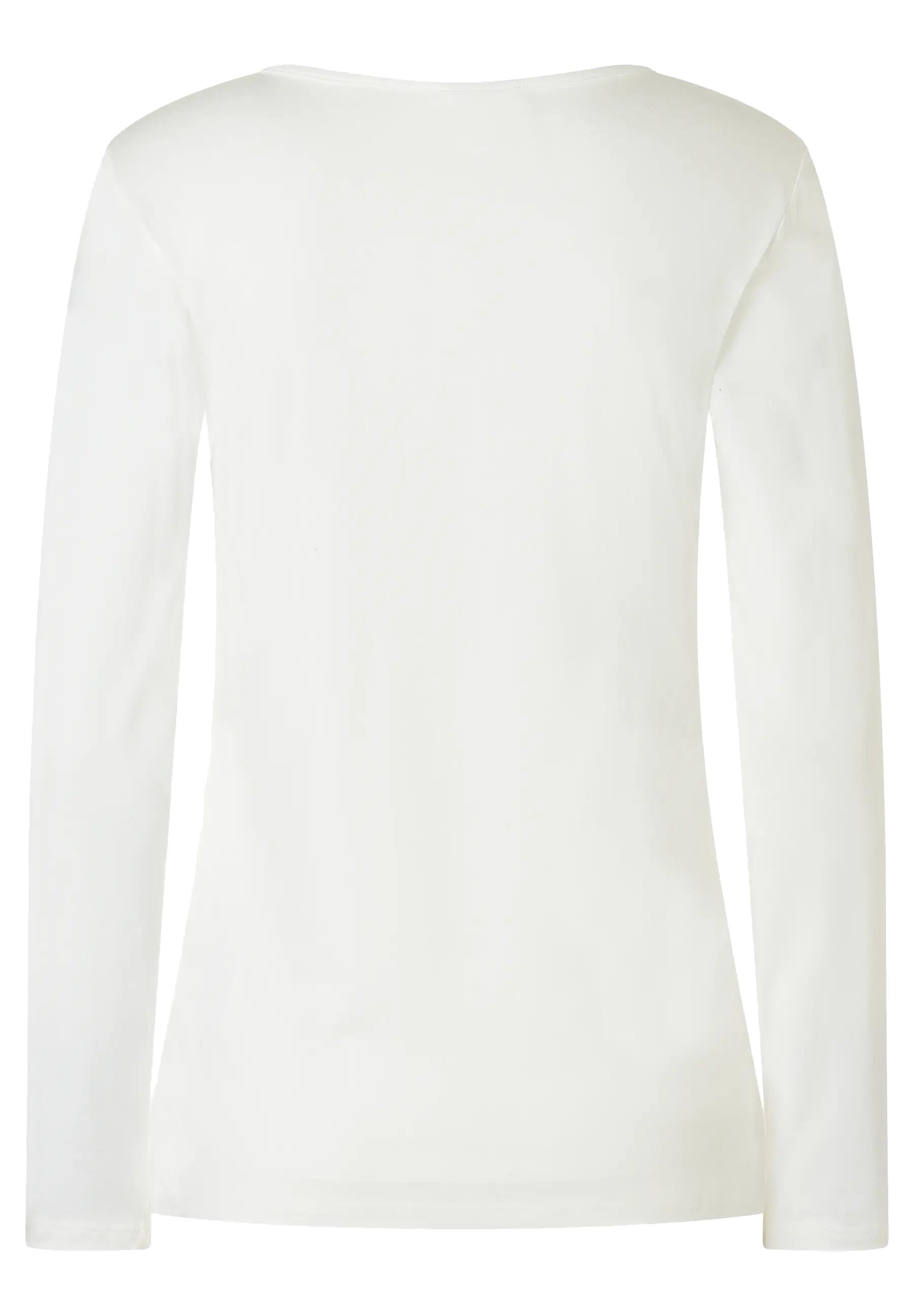 Langarmshirt - 0041 - Weiß