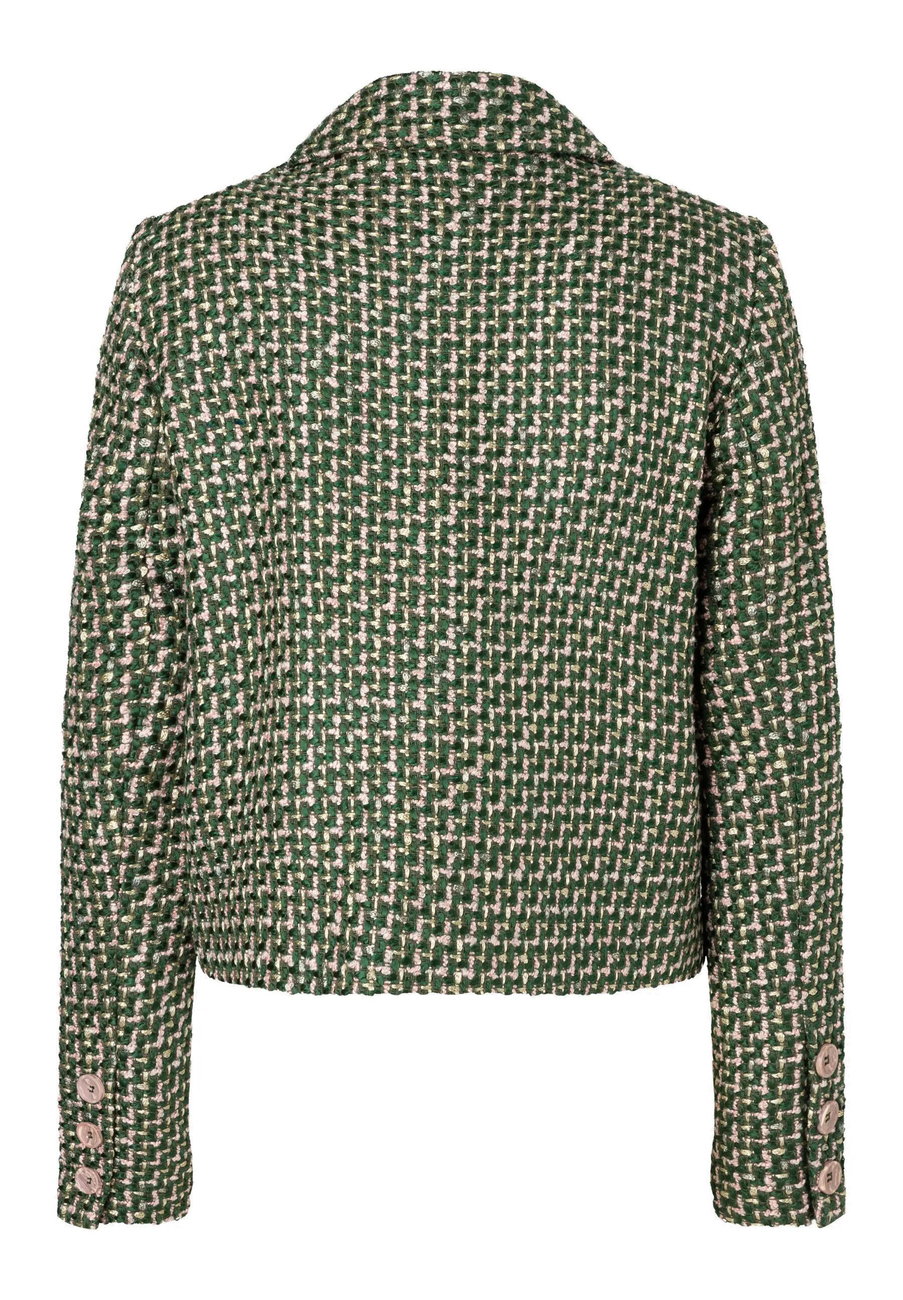 Bouclé-Blazer - 3660 - Grün