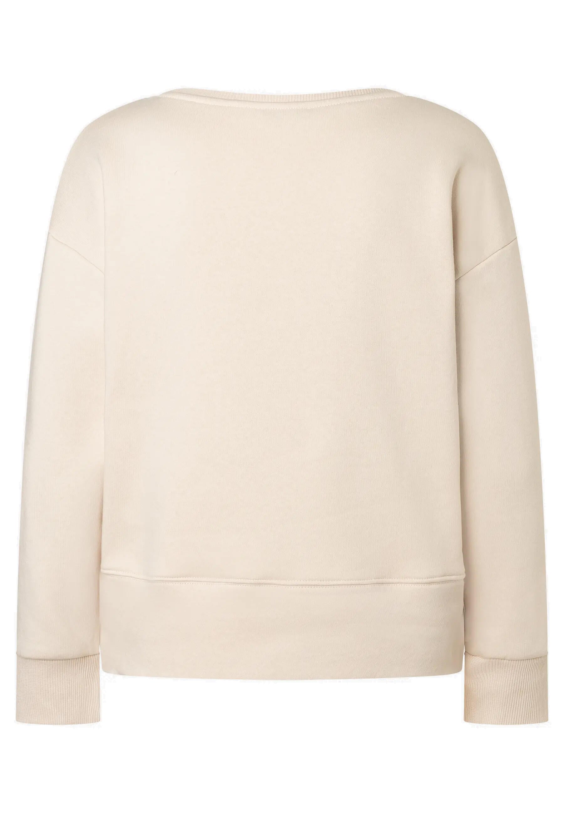 Sweatshirt aus Viskosemix - 0031 - Beige