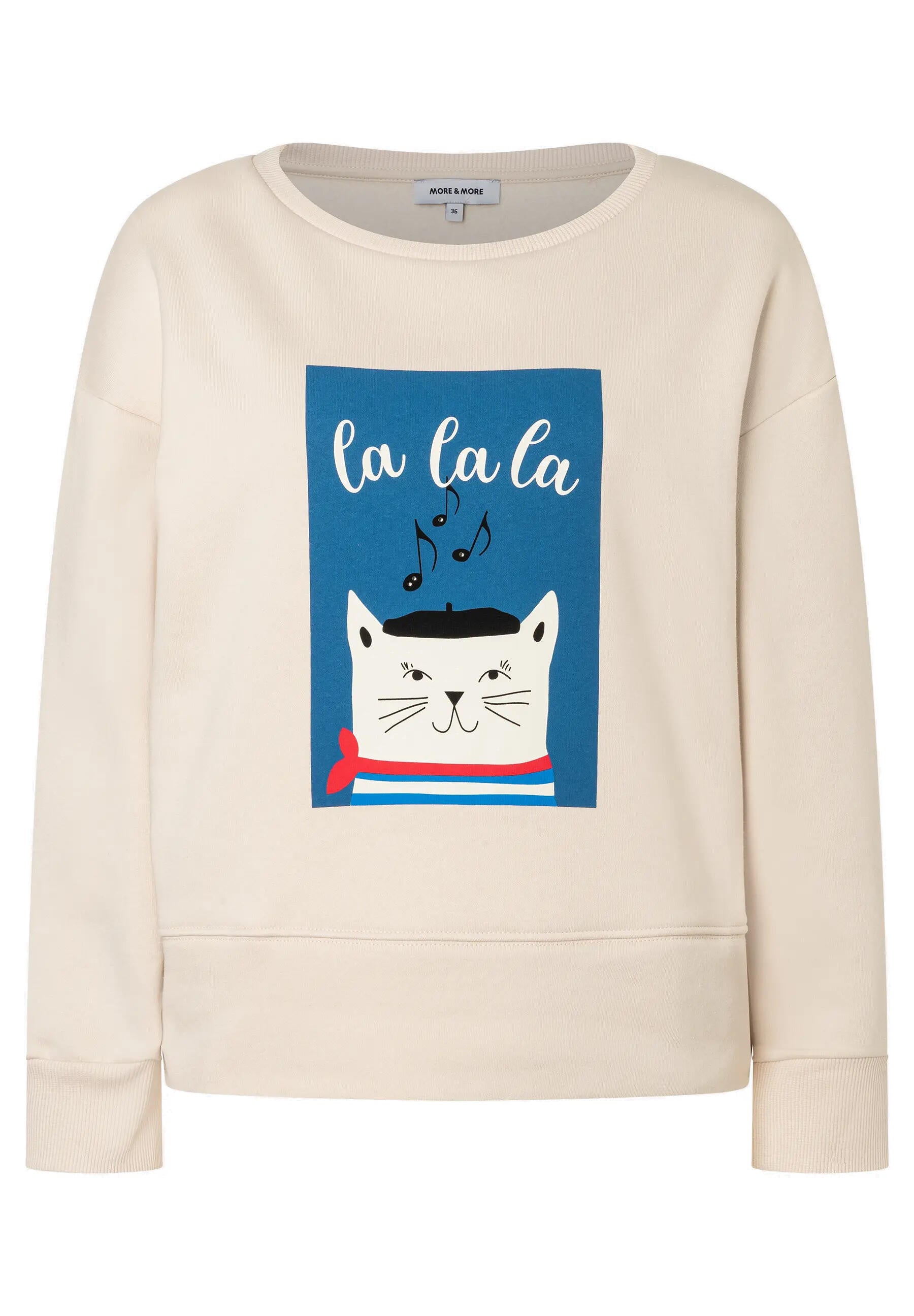 Sweatshirt aus Viskosemix - 0031 - Beige