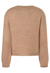 Strickpullover mit Applikation - 0249 - Beige