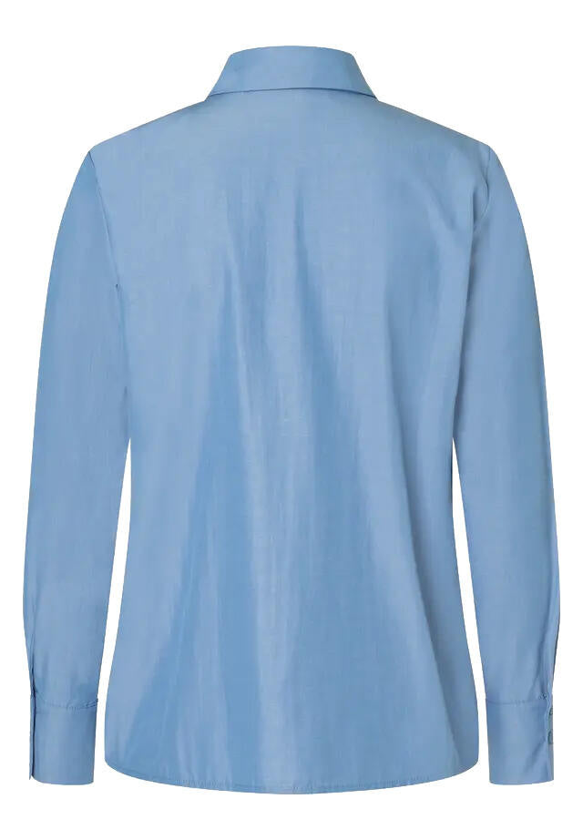 Bluse aus Baumwollmix - 0339 - Blau