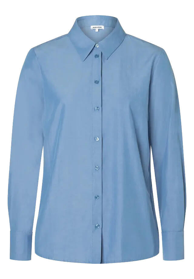 Bluse aus Baumwollmix - 0339 - Blau