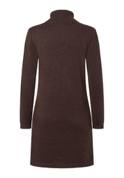 Strickkleid Midi aus Viskosemix - 0279 - Braun