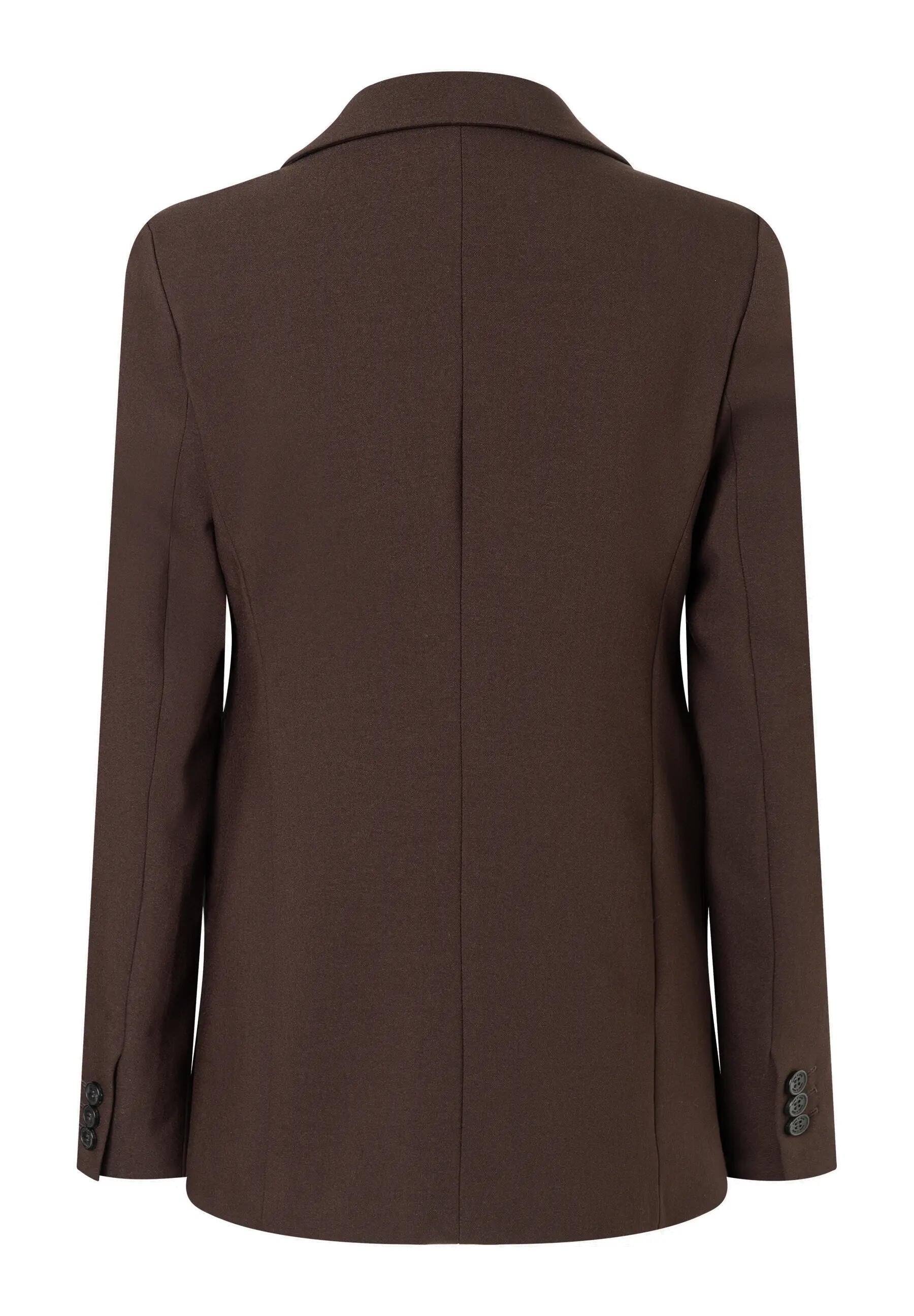 Blazer tailliert mit Pattentaschen - 0279 - Braun