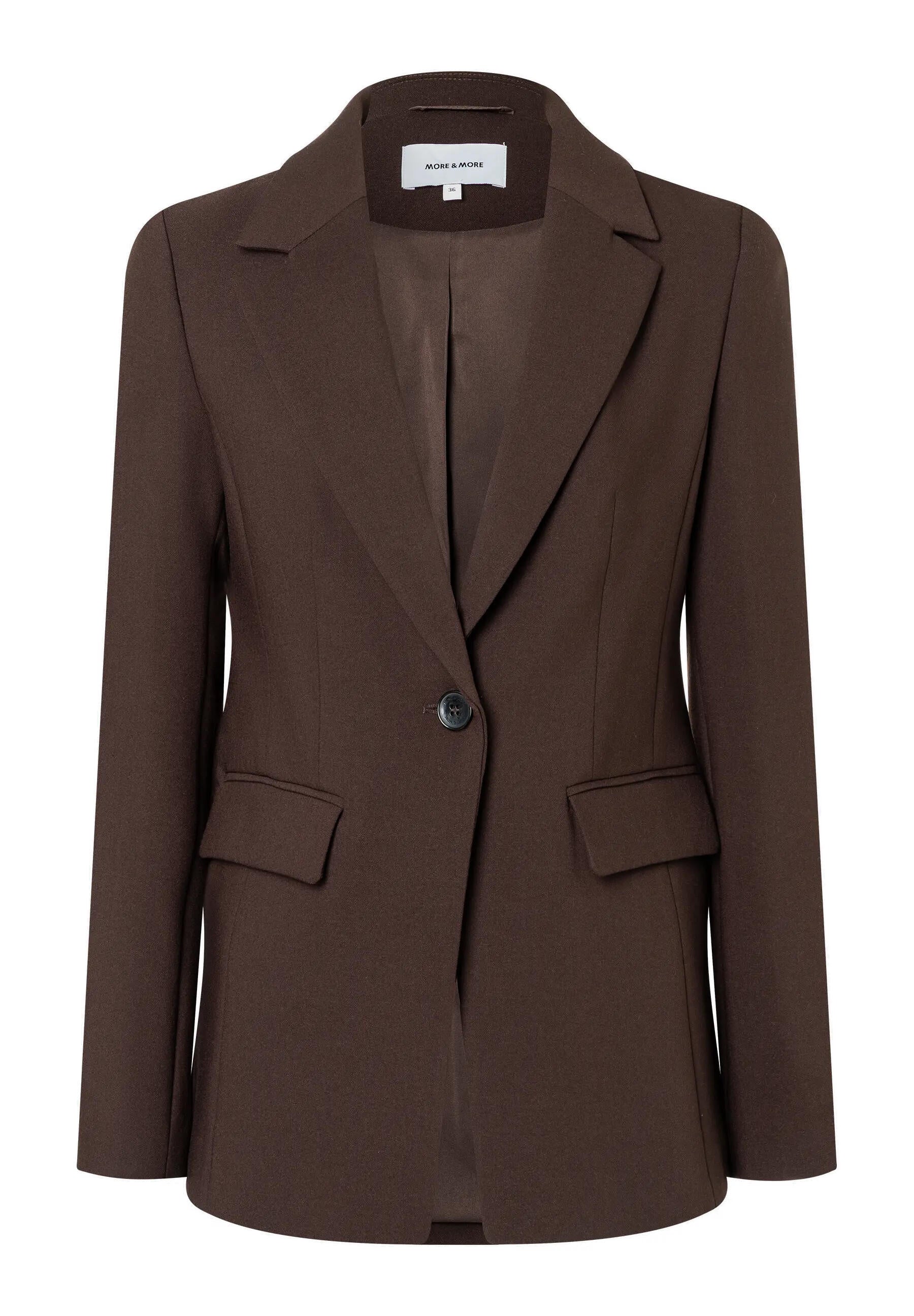 Blazer tailliert mit Pattentaschen - 0279 - Braun